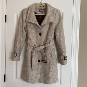 Johnston & Murphy Women’s Belted Tweed Coat